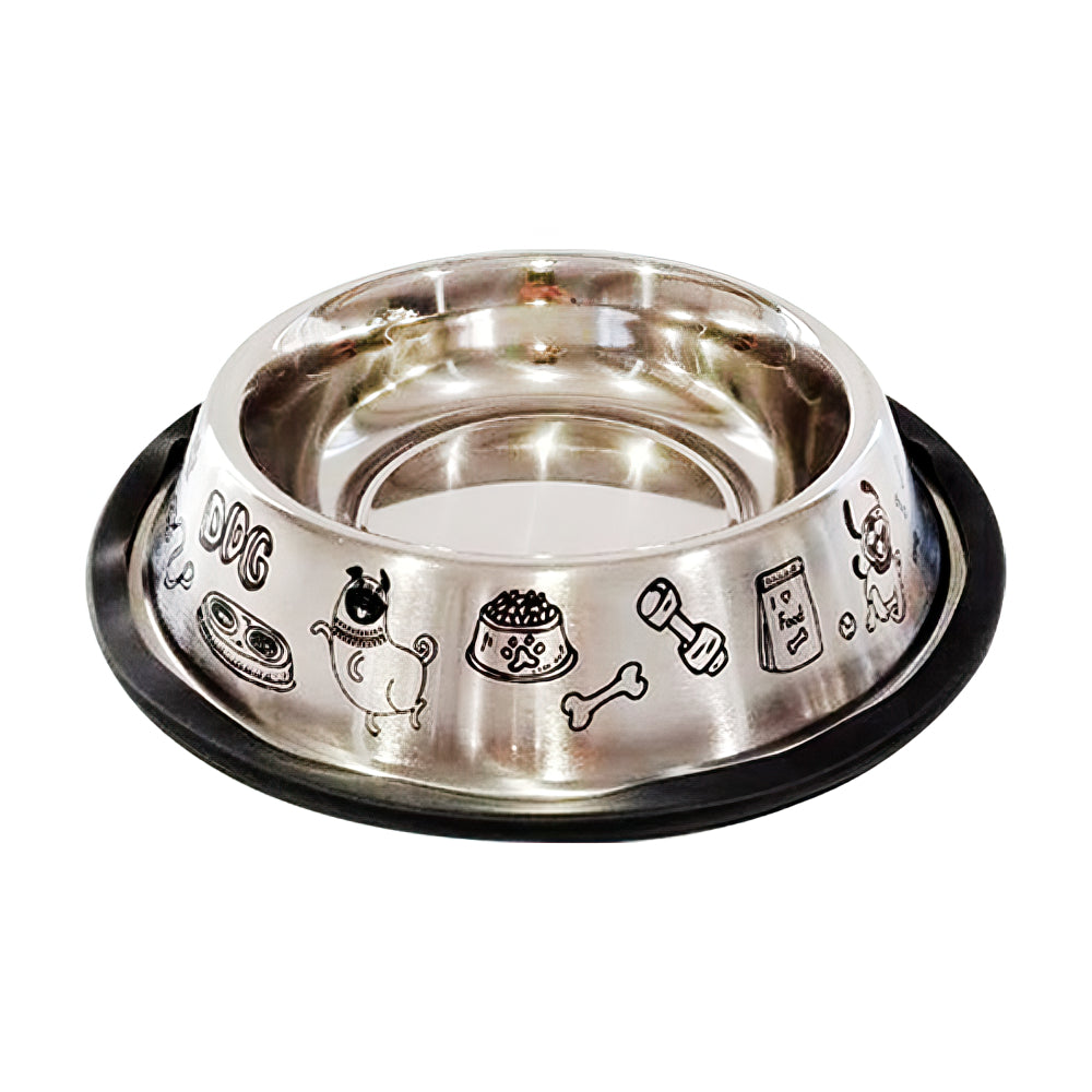 Comedouro Inox Anti-Derrapante