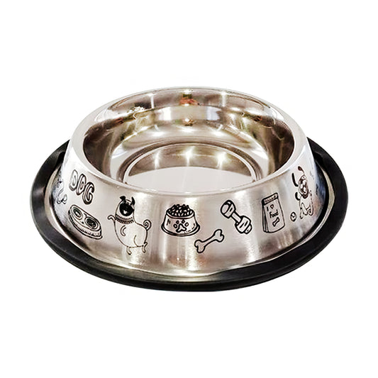 Comedouro Inox Anti-Derrapante