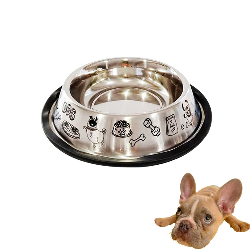 Comedouro Inox Anti-Derrapante